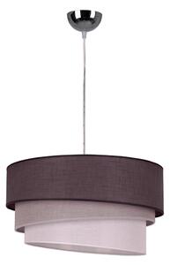 Duolla - Lampadario a sospensione con filo TRIO 1xE27/40W/230V diametro 45 cm antracite/grigio/bianco