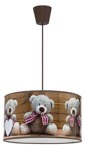 Duolla - Lampadario a sospensione per bambini BEARS 1xE27/40W/230V diametro 35 cm