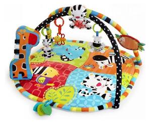 Bright Starts - Coperta per bambini per giocare a SAFARI multicolore