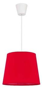 Duolla - Lampadario a sospensione con filo SOLO 1xE27/40W/230V diametro 24 cm rosso