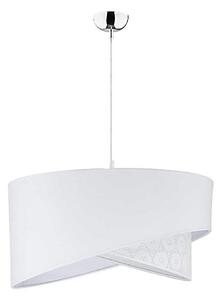 Duolla - Lampadario a sospensione con filo CELLO 1xE27/40W/230V diametro 45 cm bianco/pizzo