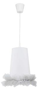 Duolla - Lampadario a sospensione per bambini BALLET 1xE27/40W/230V diametro 21 cm bianco/grigio