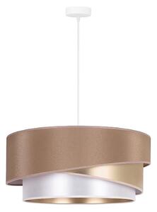 Duolla - Lampadario a sospensione con filo KOBO 1xE27/15W/230V diametro 45 cm beige/oro/bianco