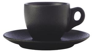 Tazza in ceramica nera con piattino , 80 ml Caviar - Maxwell & Williams