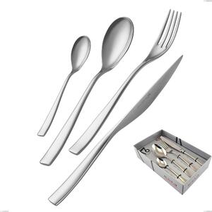 Confezione vetrina 16 pezzi Etoile Inox , 18/10 (AISI304), spessore 4 mm finitura inox lucido a specchio