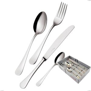 Confezione vetrina 16 pezzi Milano inox 18/10 , Acciaio inox 18/10 (AISI304) lucido a specchio, spessore 2,5 mm