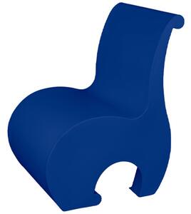 Poltrona Eddy, un vero gioiello di design in Polietilene, Dimensione 60x54x h 82 cm - Peso 10 kg design Ergonomico colore Blu