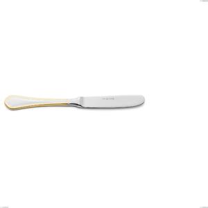 Spalmaburro Domus Oro, acciaio 18-10, oro 24 carati lucido, spessore 3 mm, lunghezza 180 mm