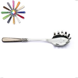 Dosa spaghetti Ginevra, (acciaio 18.10 aisi304), manico in nylon, Lunghezza 236 mm