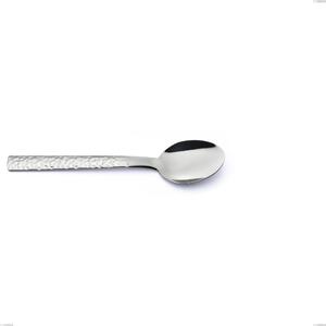 Cucchiaino frutta Marte, Acciaio inox 18/10 (AISI304) lavorazione martellata, spessore 2.5 mm, Lunghezza 182 mm