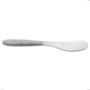 Spalmaburro piccolo vero betulla, acciaio 18.0, dimensione 152 mm manicatura pbt sublimato acciaio lucido, lunghezza 160 mm