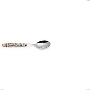 Cucchiaino caff� vero butterfly, acciaio 18.0 nickel free, manicatura pbt sublimato acciaio lucido, lunghezza 140.00 mm
