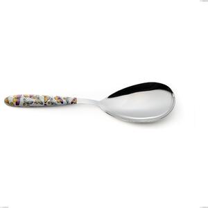 Pala riso vero butterfly, acciaio 18.0 nickel free, manicatura pbt sublimato acciaio lucido, lunghezza 252.00 mm