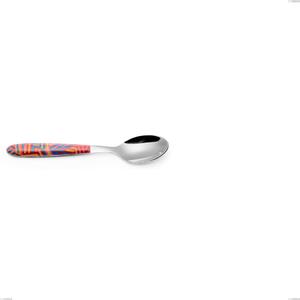 Cucchiaino caff� vero linear, acciaio 18.0 nickel free, manicatura pbt sublimato acciaio lucido, lunghezza 140 mm