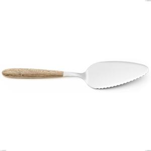 Pala torta vero pino, acciaio 18.0 nickel free, manicatura pbt sublimato acciaio lucido, lunghezza 257 mm