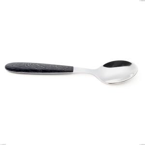 Cucchiaino caff� vero wenge, acciaio 18.0 nickel free, manicatura pbt sublimato acciaio lucido, lunghezza 140 mm