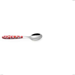 Cucchiaino caff� Vero poppy, acciaio 18.0 nickel free, manicatura pbt sublimato acciaio lucido, lunghezza 140 mm