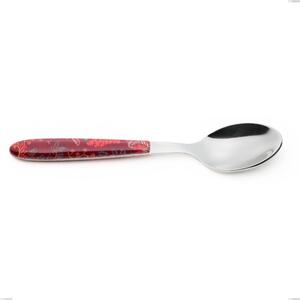 Cucchiaino caff� vero samarcanda, acciaio 18.0 nickel free, manicatura pbt sublimato acciaio lucido, lunghezza 140 mm