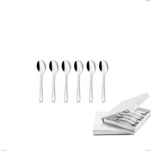 Confezione a libro 6 pezzi cucchiaino moka City, Inox 18.10 (Aisi304), spessore 1.8 mm