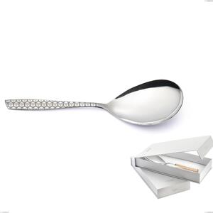 Confezione a libro 1 pezzo pala riso eleven exa, Acciaio inox Aisi 304 Acciaio lucido disegno laser, spessore 2.5mm