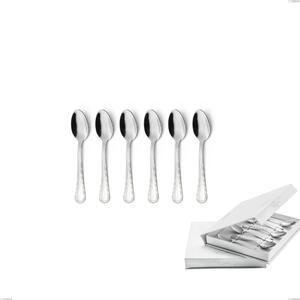 Confezione a libro 6 pezzi cucchiaino moka Impero, ACCIAIO INOX 18.10(AISI304), spessore 2.5 MM