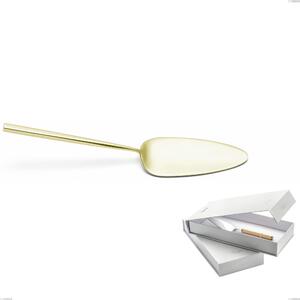Confezione a libro 1 pezzo pala torta Kyoto Tin Gold, Acciaio inox (Aisi 304) trattamento pvd acciaio lucido