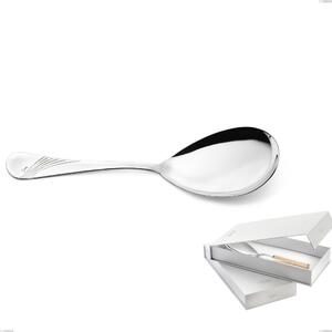 Confezione a libro 1 pezzo pala riso Milano Inciso , 18/10 (AISI304) acciaio inox Lucido , spessore 2,5 mm