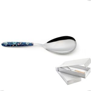 Confezione a libro 1 pezzo pala riso vero garden, acciaio 18.0 nickel free, manicatura pbt sublimato acciaio lucido