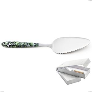 Confezione a libro 1 pezzo pala torta vero icon, acciaio 18.0 nickel free, manicatura pbt sublimato acciaio lucido