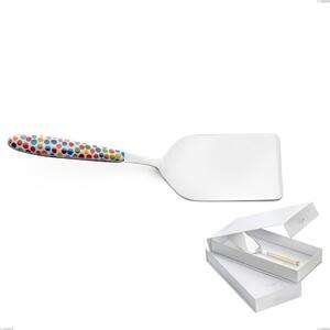 Confezione a libro 1 pezzo pala lasagne vero coriandoli, acciaio 18.0 nickel free, manicatura pbt sublimato acciaio lucido