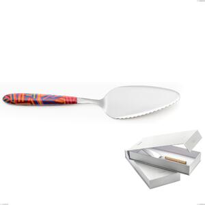 Confezione a libro 1 pezzo pala torta vero linear, acciaio 18.0 nickel free, manicatura pbt sublimato acciaio lucido