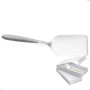 Confezione a libro 1 pezzo pala lasagne vero betulla, acciaio 18.0, manicatura pbt sublimato acciaio lucido