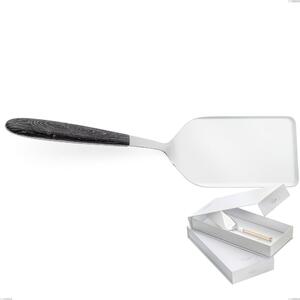 Confezione a libro 1 pezzo pala lasagne vero wenge, acciaio 18.0 nickel free, manicatura pbt sublimato acciaio lucido