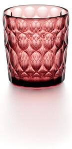 BICCHIERI Bassi VANITY in Cristallo Acrilico Bio-based confezione da 6 pezzi diametro � 8,5xh 9,2 cm- 360 cc BPA FREE colore Malva