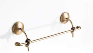Porta Salviette da LAVABO 53,5 Cromato Collezione RETRO' Dimensione 53,5x7x h 9 cm uno stile vintage FINITURA Bronzo Satinato