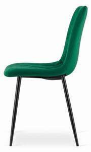 Set di 4 sedie in velluto verde LAVA