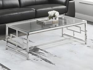 Tavolino Vetro temperato e acciaio Cromato - CLOTILDE di Pascal MORABITO