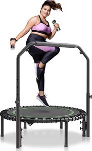 Mini trampolino fitness pieghevole da 40" per adulti con maniglia
