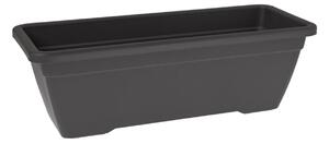 Cassetta portafiori 2327/62 ARTEVASI in plastica colore antracite H 16.3 cm, L 40 x P 19.5 cm Ø 40 cm