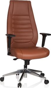 Hjh OFFICE Sedia professionale direzionale VITORO Sedia da ufficio ergonomica con braccioli (regolabile in altezza) Sedia girevole in per ufficio, casa