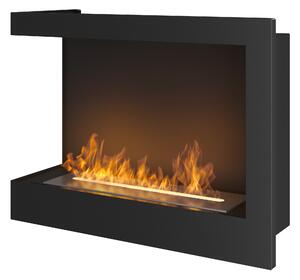 Camino a Bioetanolo da Incasso 60x45 cm Corner 600 Left Sinistro Nero