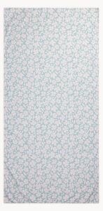 Telo mare per bambini in microfibra con custodia Green Flowers