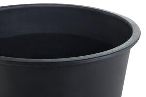 Set di 3 inserti color neri per vasi rotondi in plastica ⌀ 26 Balzo giardino esterno terrazzo Beliani