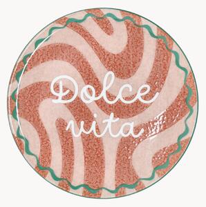 Piatto rotondo per pizza Cinzia Dolce Vita Rosso