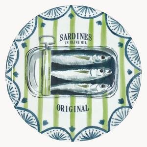 Piatto rotondo per pizza Cinzia Sardines