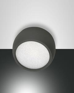 Fabas Luce Faretto da soffitto 1 luce dal design moderno Vasto Alluminio Antracite 3000k Luce Calda LED INTEGRATO 7W 1 Lampadina Lumen 630