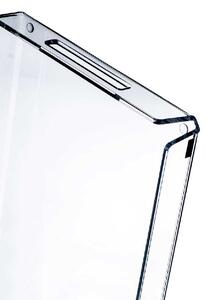 Vesta Vassoio piccolo in plexiglass delle linee moderne Like Water Plexiglass Bianco/Tortora Vassoi Moderni