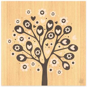 Lignis Quadro decorativo moderno in legno dallo stile astratto 