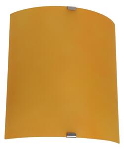Applique pop Basic arancio, in vetro, 19 x 22 cm, INSPIRE