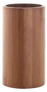 Bicchiere porta spazzolini Altea in bambù legno chiaro